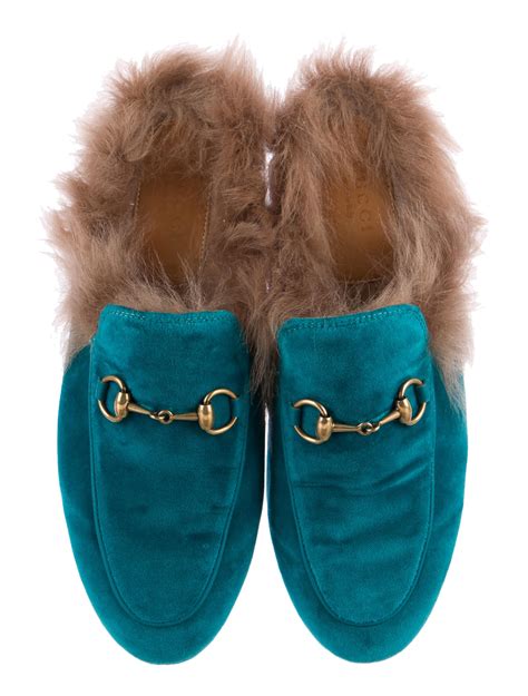 gucci all fur shoes|Gucci mules street style.